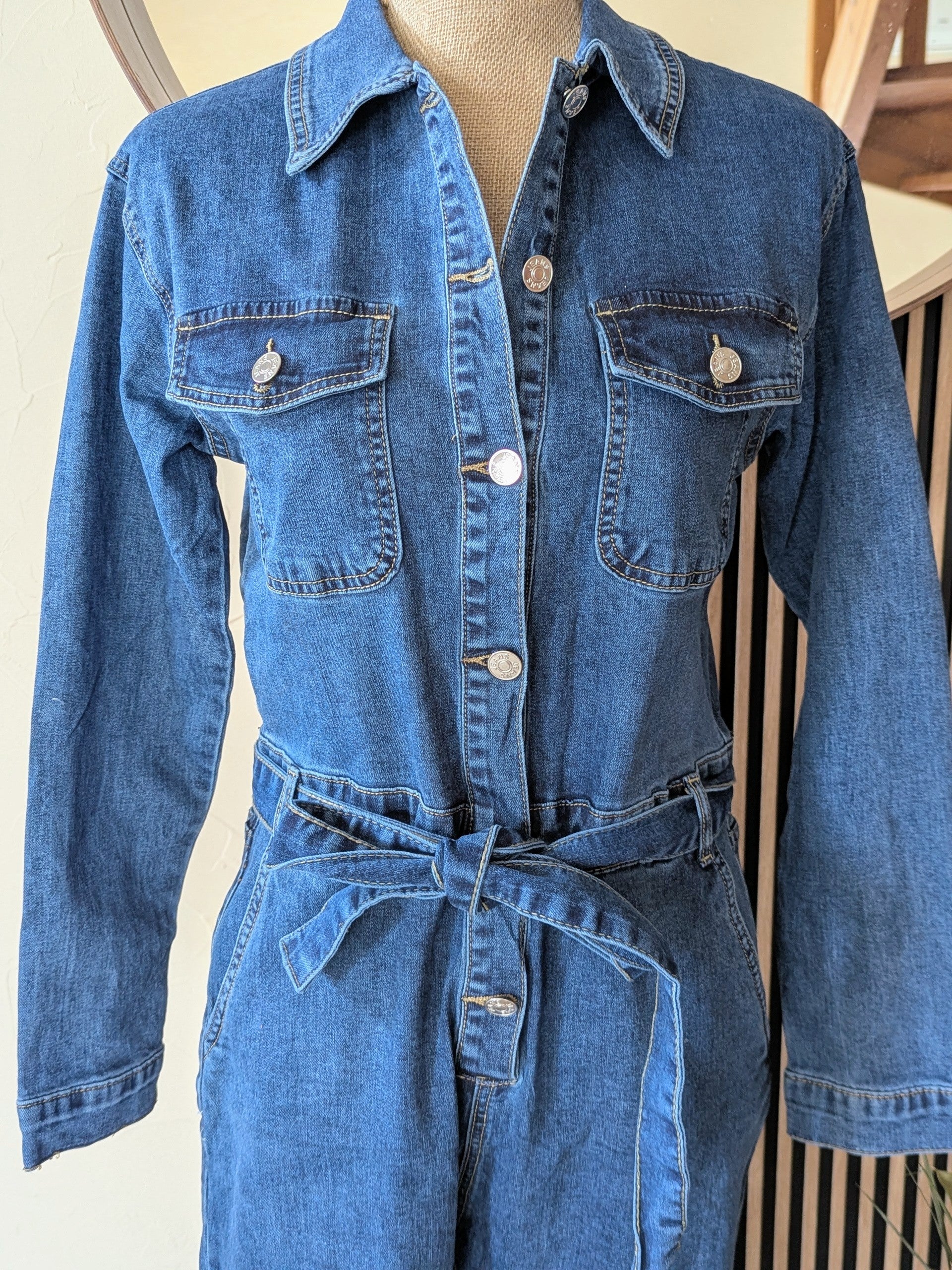 combinaison en jeans agréable à porter taille marquée élastique mode femme curvy grande taille sud landes ondres labenne