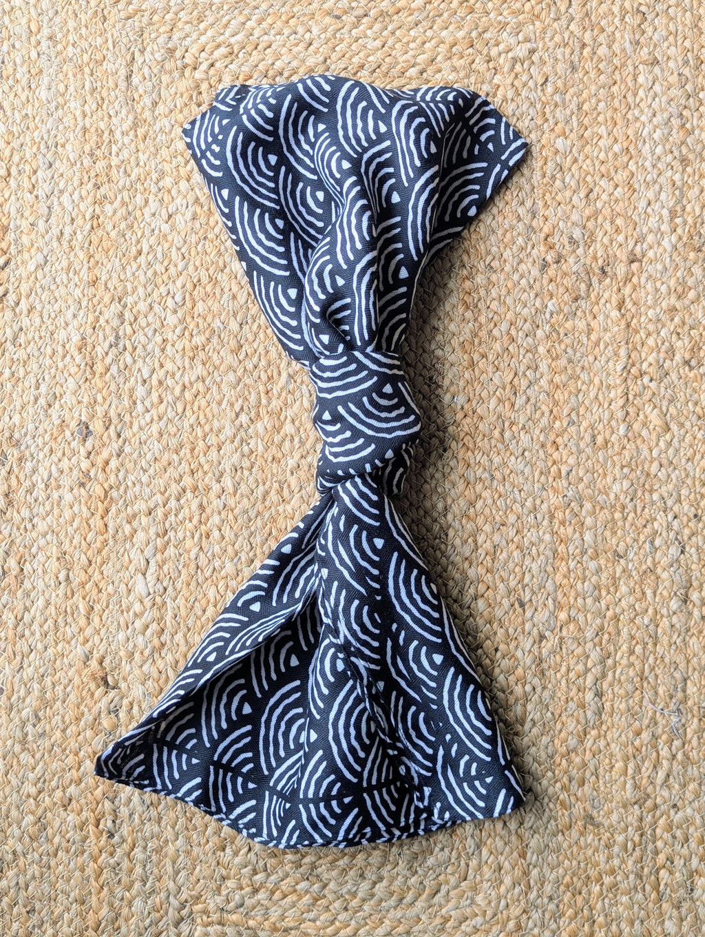 Foulard Carré bleu et blanc
