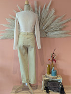 Jeans Paul - Jeans Taille Haute Beige