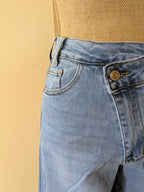 Jeans Jim - Jeans Taille Haute Assymétrique