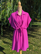 Robe Marine - Robe Courte Bougainvilliers