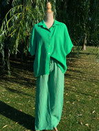 Pantalon Lola - Gaze de Coton Vert