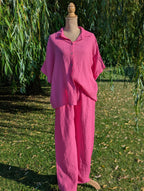 Chemise Lola - Gaze de Coton Fuchsia