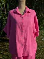 Chemise Lola - Gaze de Coton Fuchsia