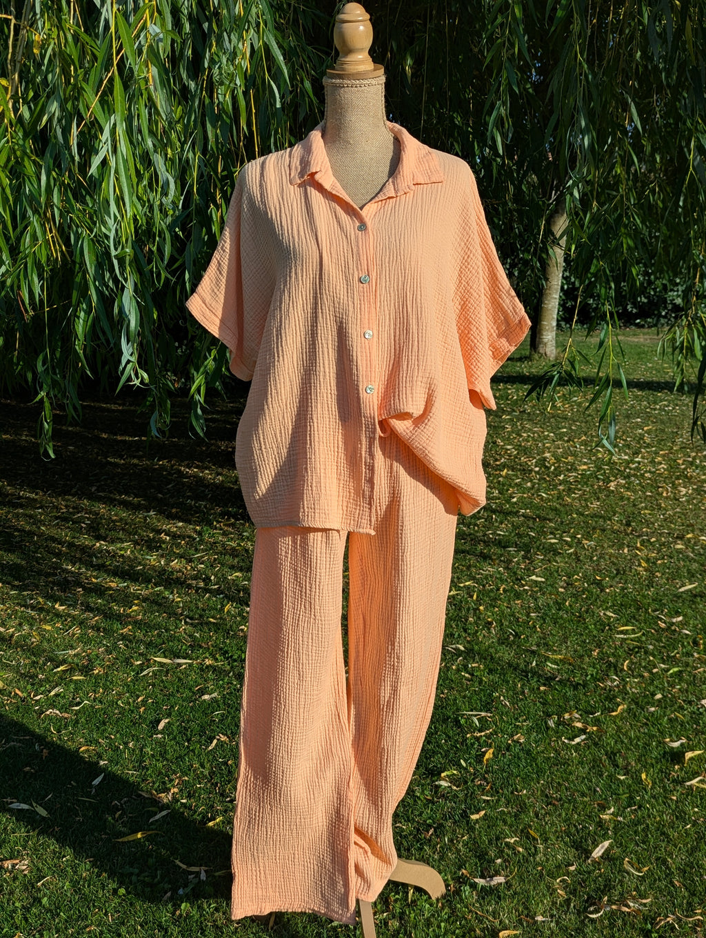 Chemise Lola - Gaze de Coton Peche