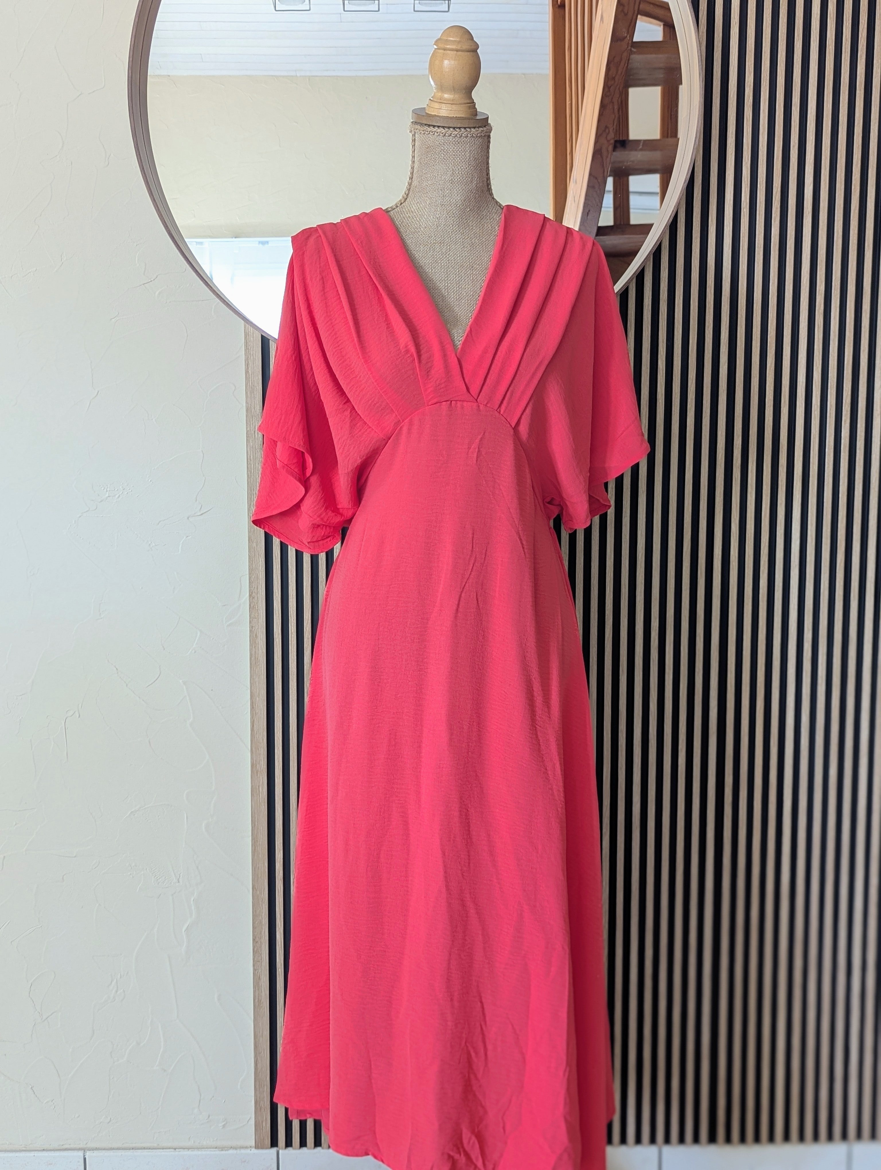Robe Anna - Robe Longue  Corail