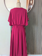 Robe Anna - Robe Longue  Bordeaux