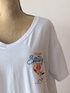 T-shirt Spritz fluide grande taille mode femme curvy manches courtes cocktails boutique sud landes Ondres Bayonne Côte Basque