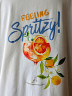 T-shirt Spritz fluide grande taille mode femme curvy manches courtes cocktails boutique sud landes Ondres Bayonne Côte Basque