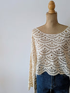 Top en crochet bohème mode boutique femme landes pays basque