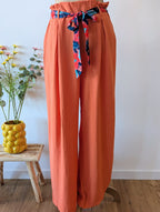 Pantalon Moana - Pantalon Fluide Orange