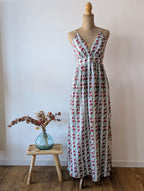 Robe Ninon - Robe Dos Nu Fleurie