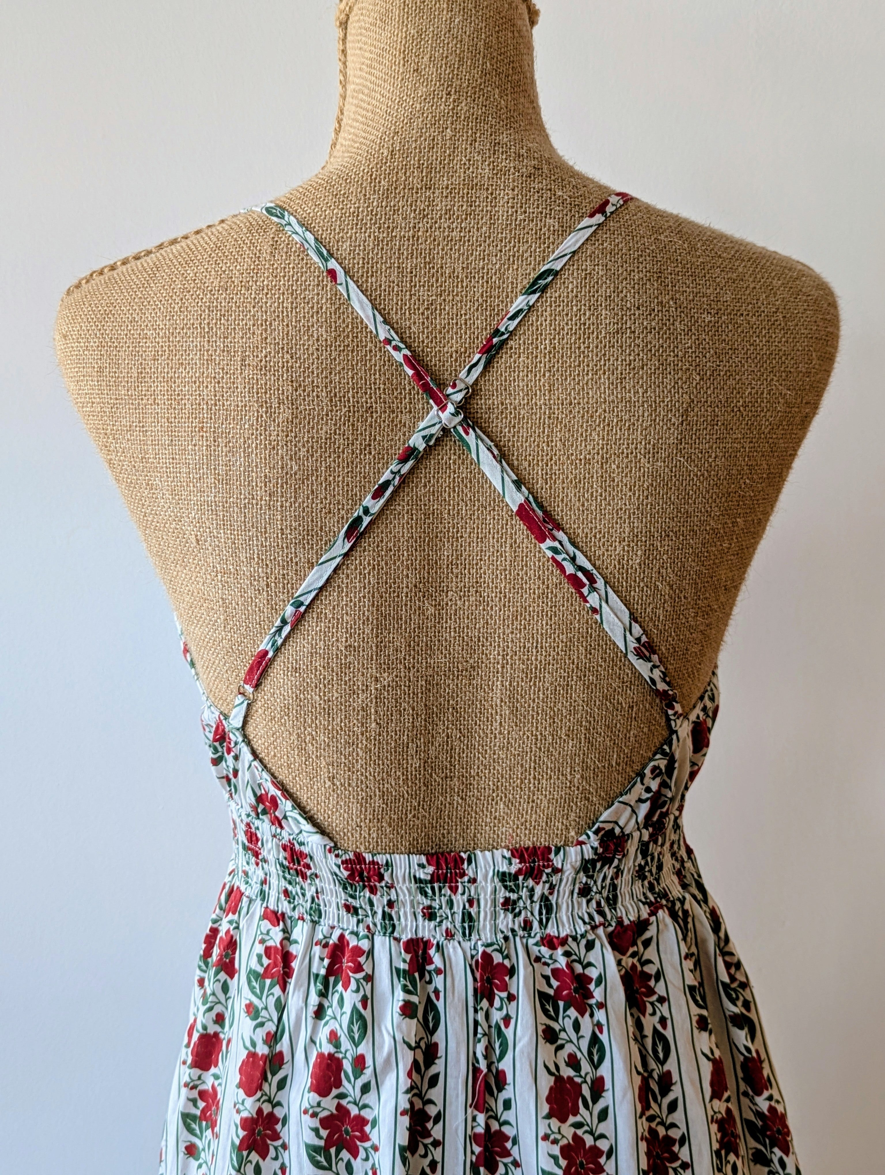 Robe Ninon - Robe Dos Nu Fleurie