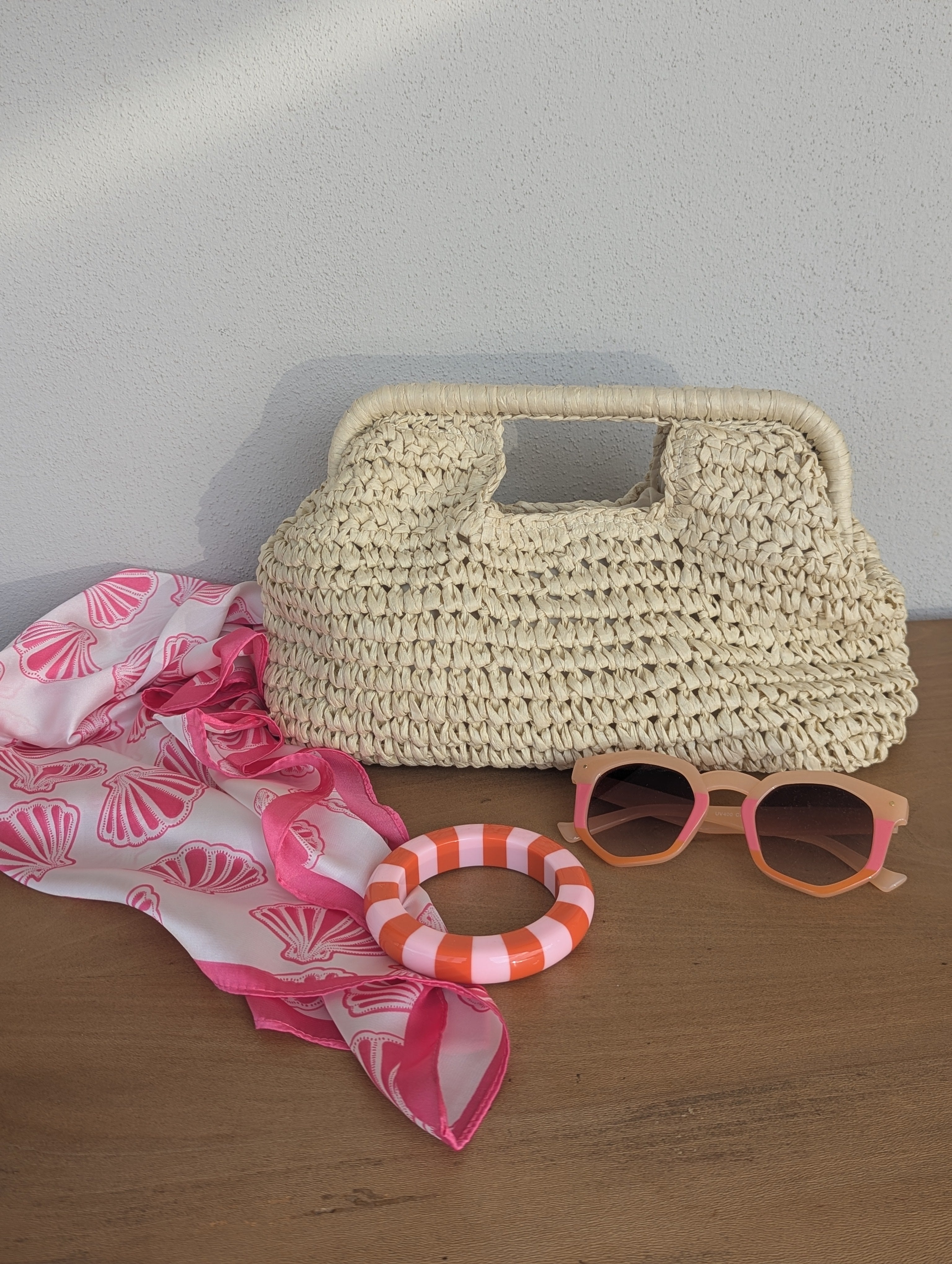 sac à main maille papier pour la plage, summer vibes été, pochette sac pour soirée cérémonies mode femme sud landes Ondres